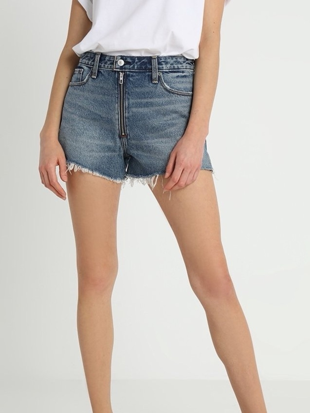 Abercrombie & Fitch Annie High Rise Cut Off Shorts Women’s Size 26 Clean Girl